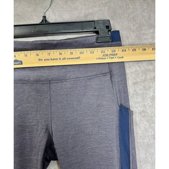 Athleta 7/8 Tight Legging Size Medium Ultimate Stash Pocket Heather Dress Blue - Picture 9 of 12